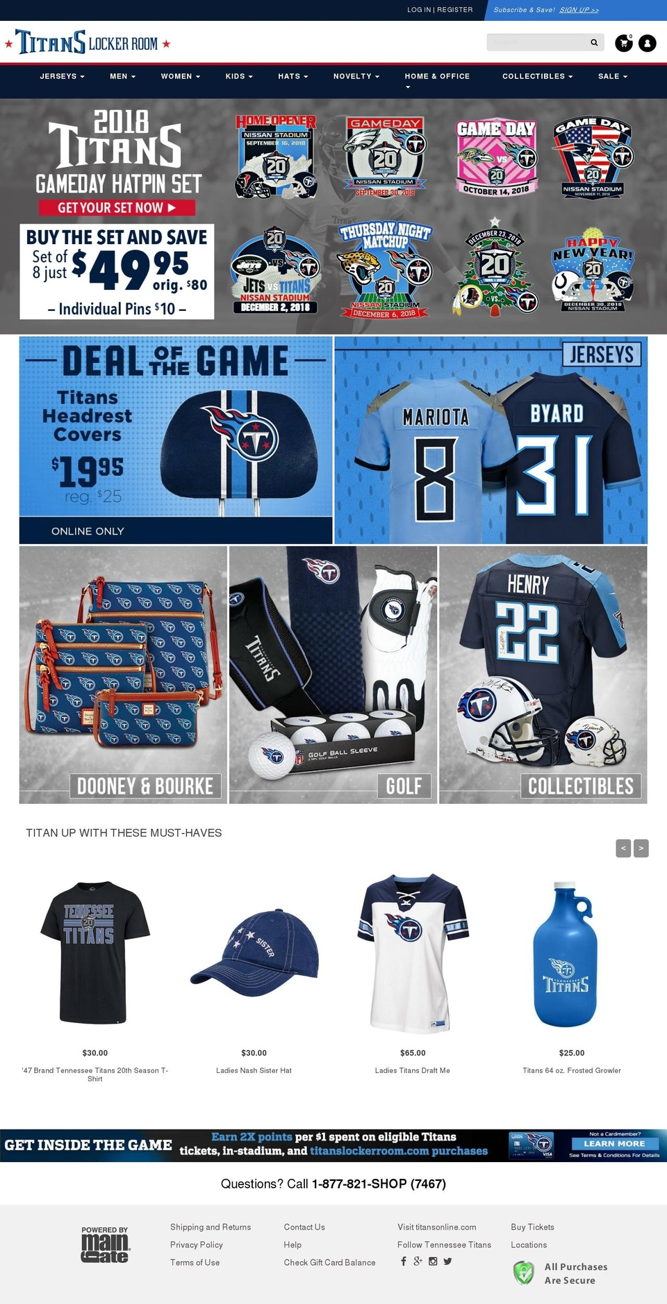 Jersey Builder - Diff -Rian Shopify theme site example titansonlinestore.com