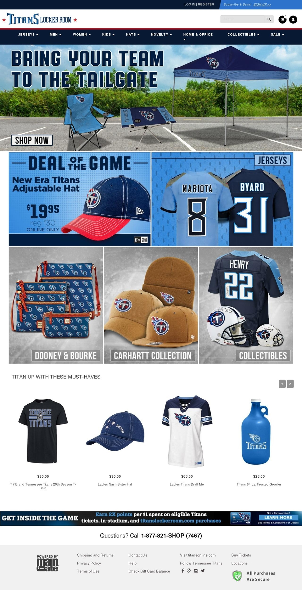 Jersey Builder - Diff -Rian Shopify theme site example titansproshop.com