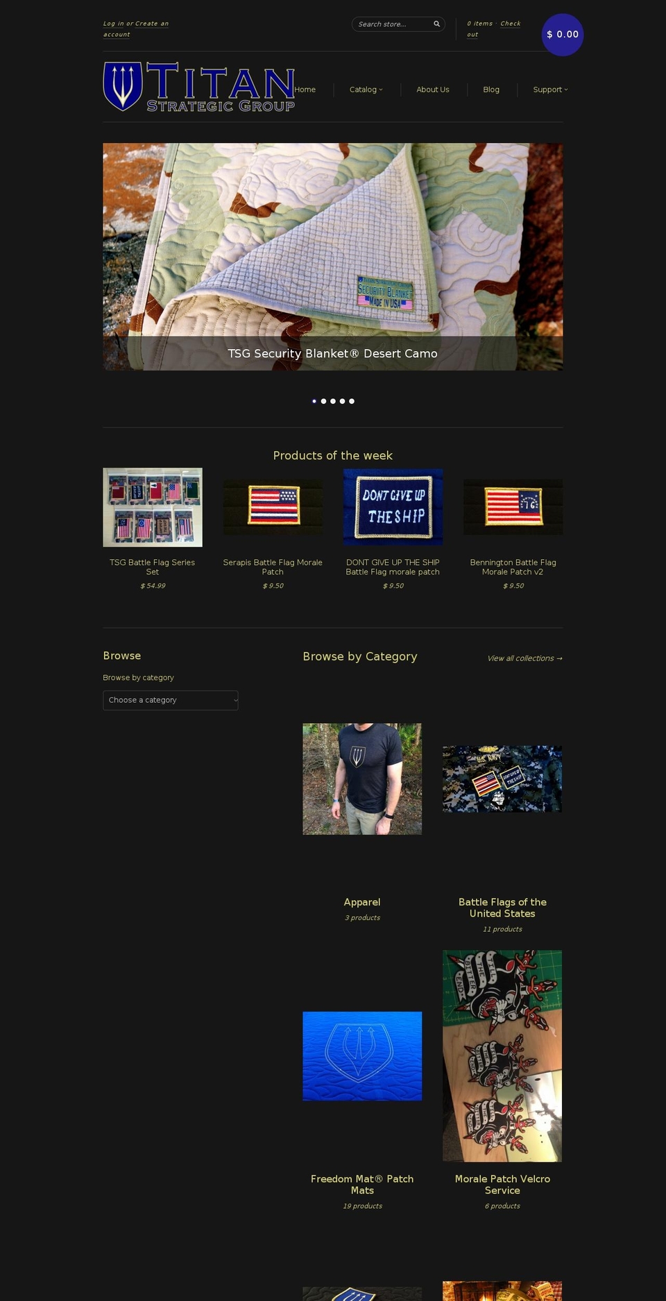 new-standard Shopify theme site example titanstrategic.com
