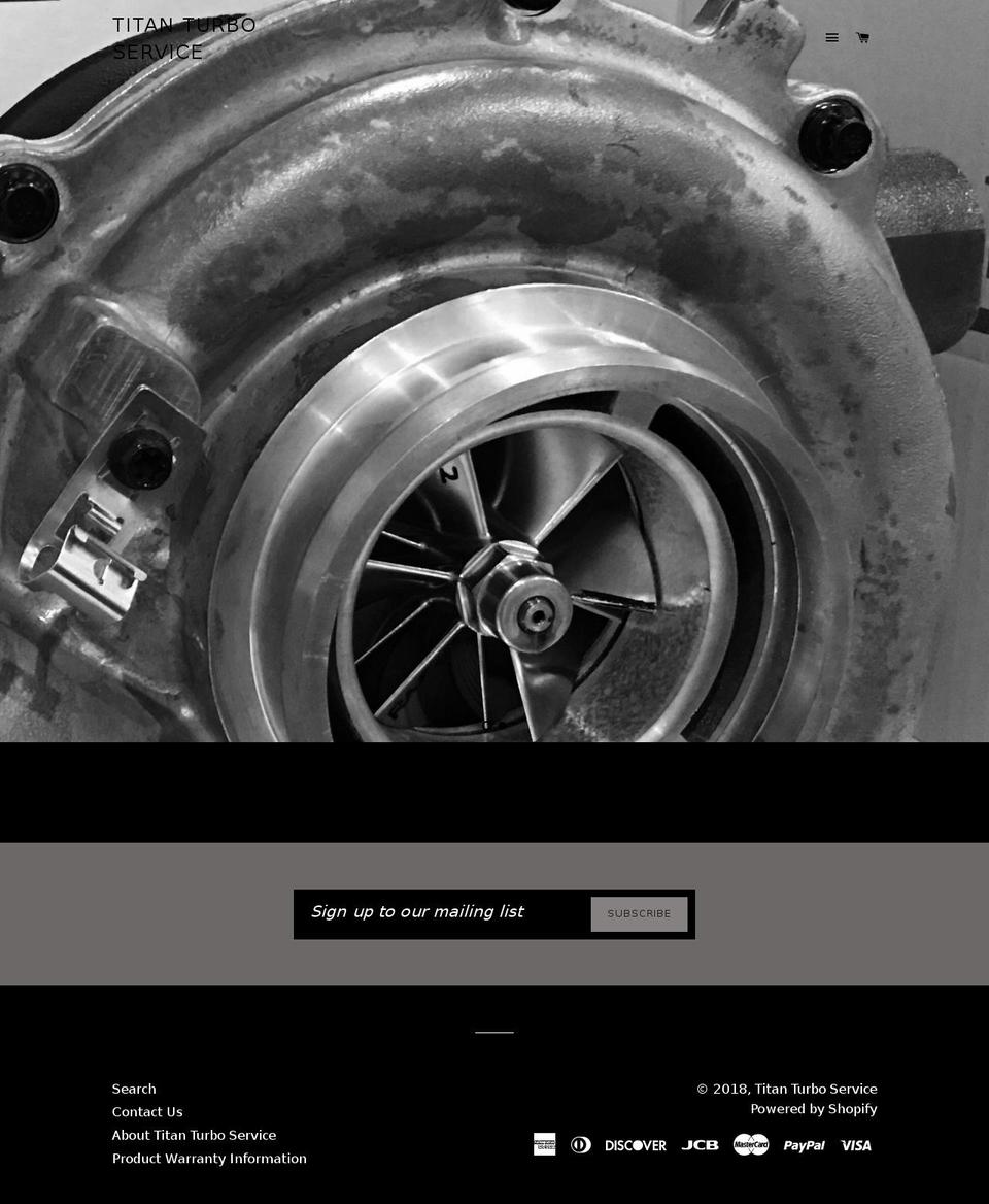 titanturboservice.com — Shopify storefront screenshot