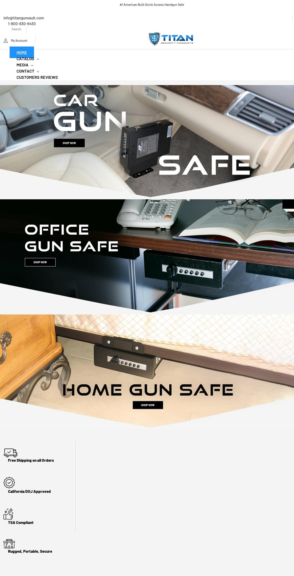 titanvault.com shopify website screenshot