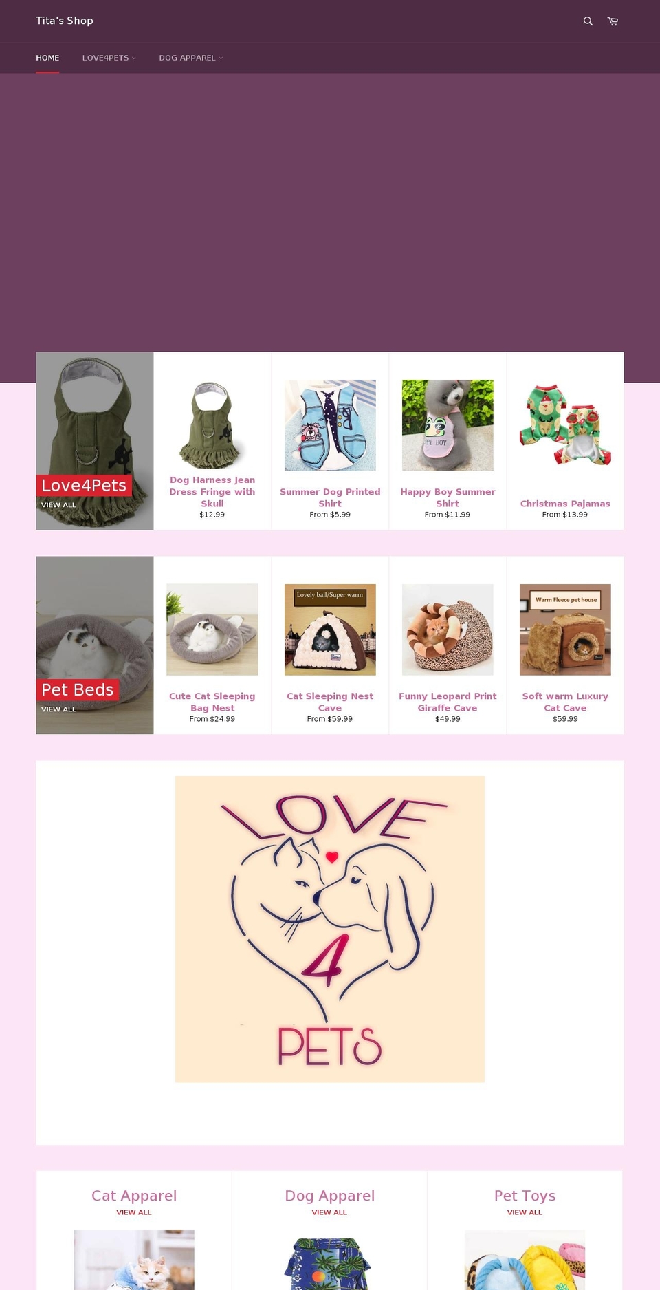 titasgiftshop.com — Shopify storefront screenshot