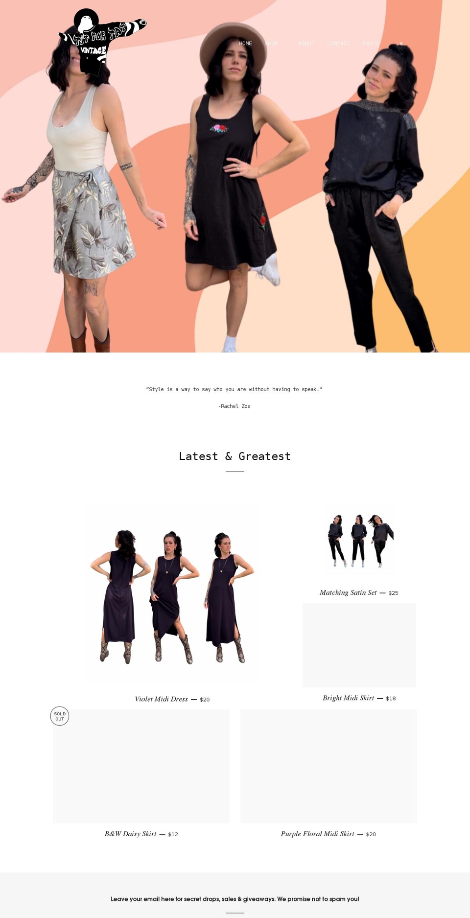 titfortatvintage.com shopify website screenshot