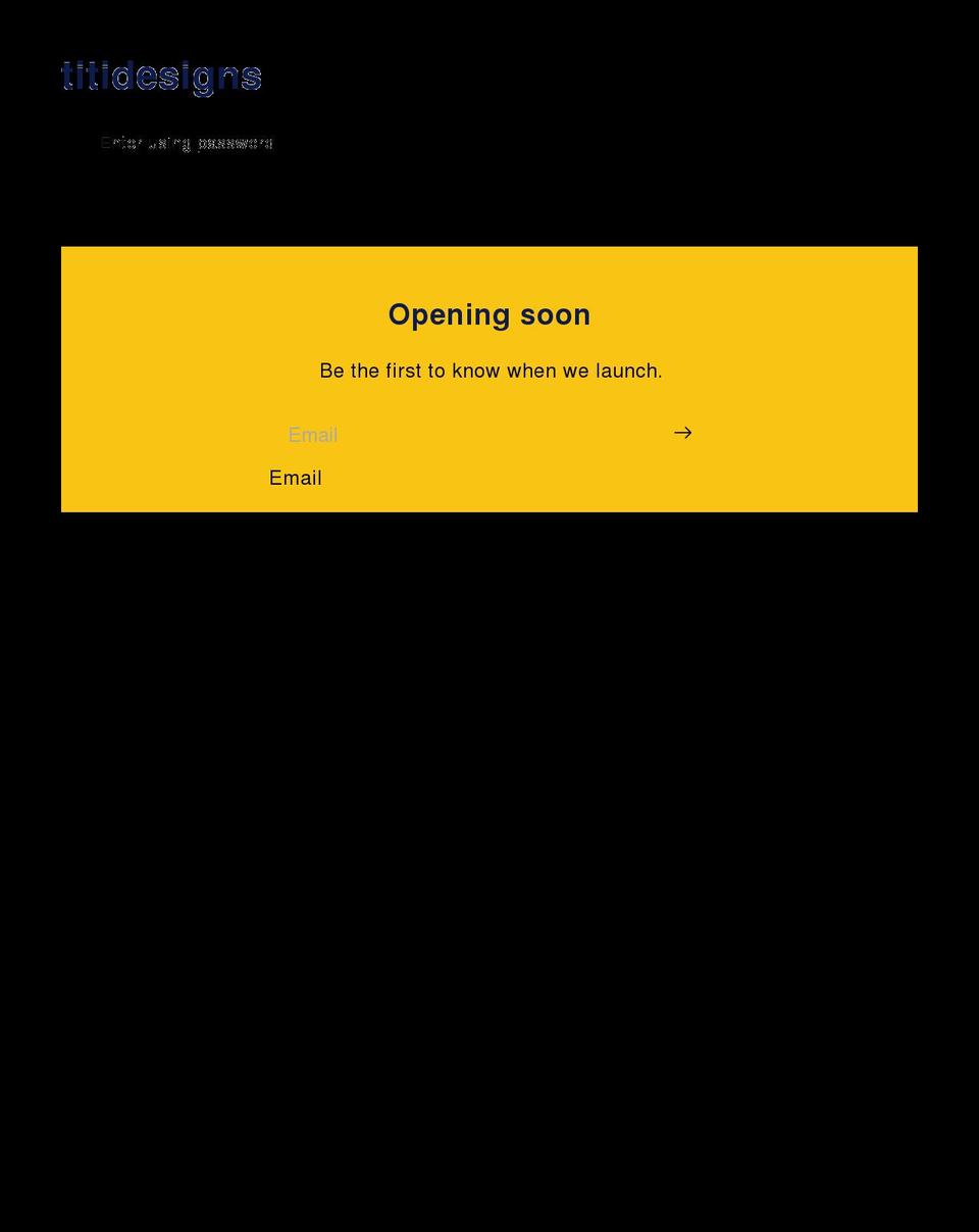titidesigns.com shopify website screenshot