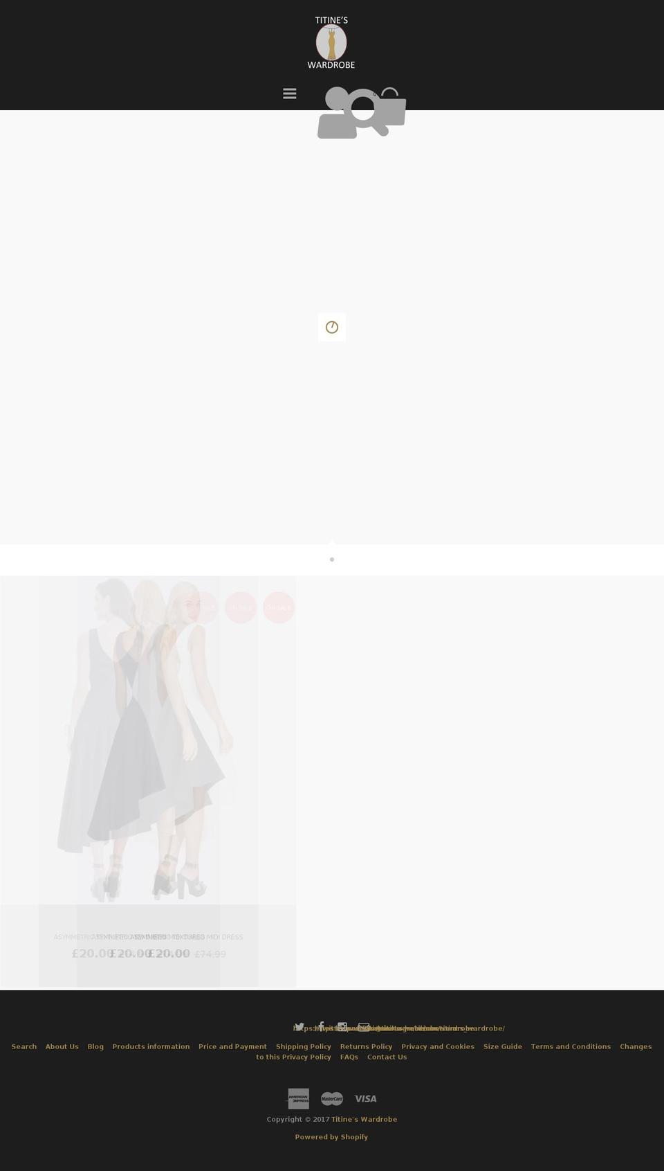 titine-wardrobe.com shopify website screenshot