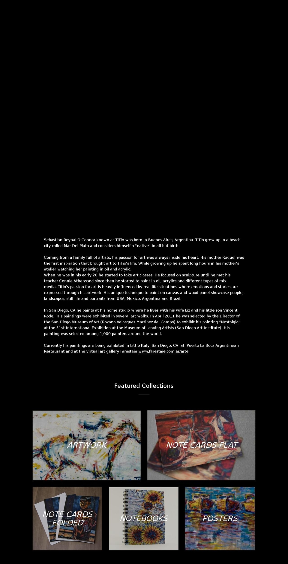 titioart.com shopify website screenshot