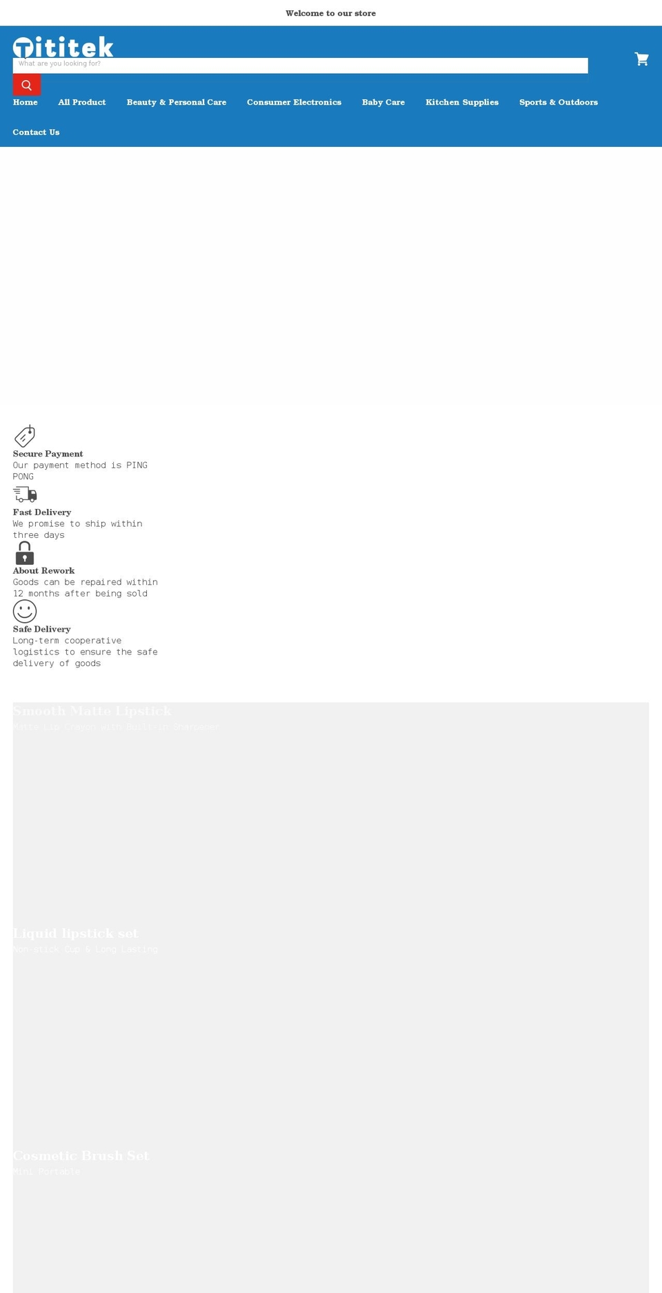 tititek.com shopify website screenshot