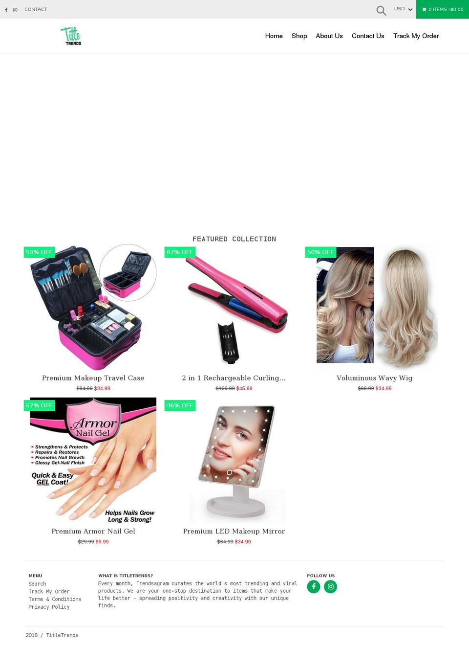 titletrends.com — Shopify storefront screenshot