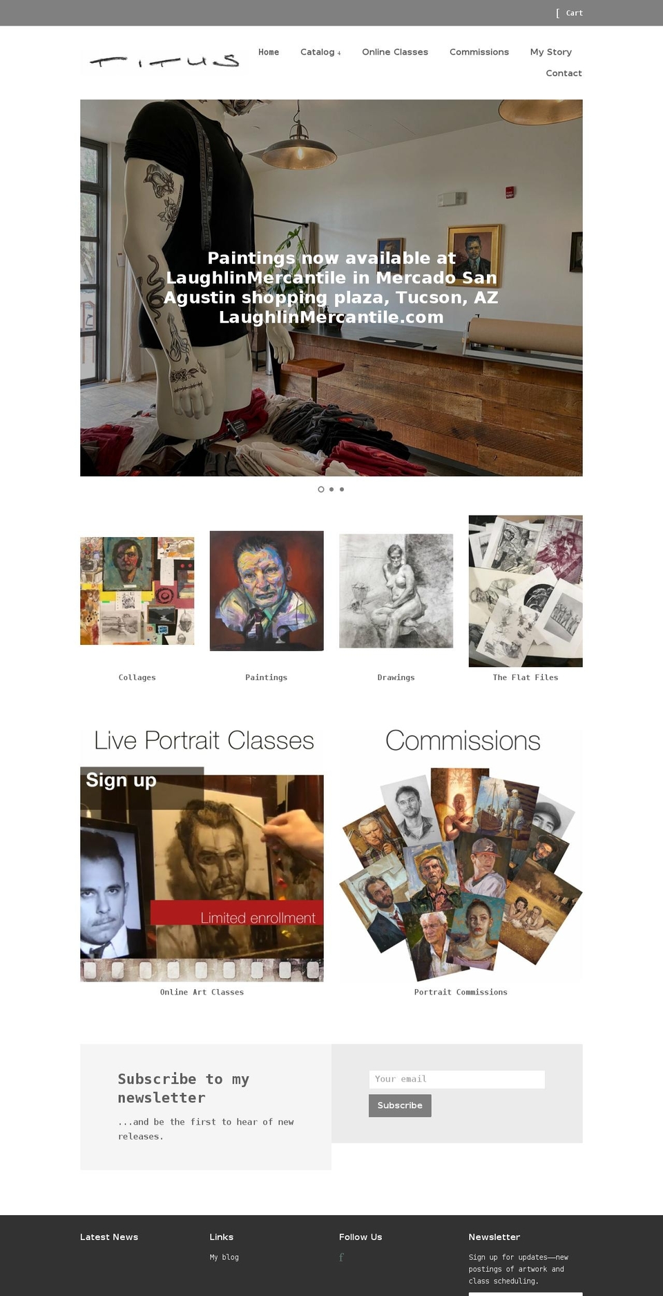 tituscastanza.com shopify website screenshot