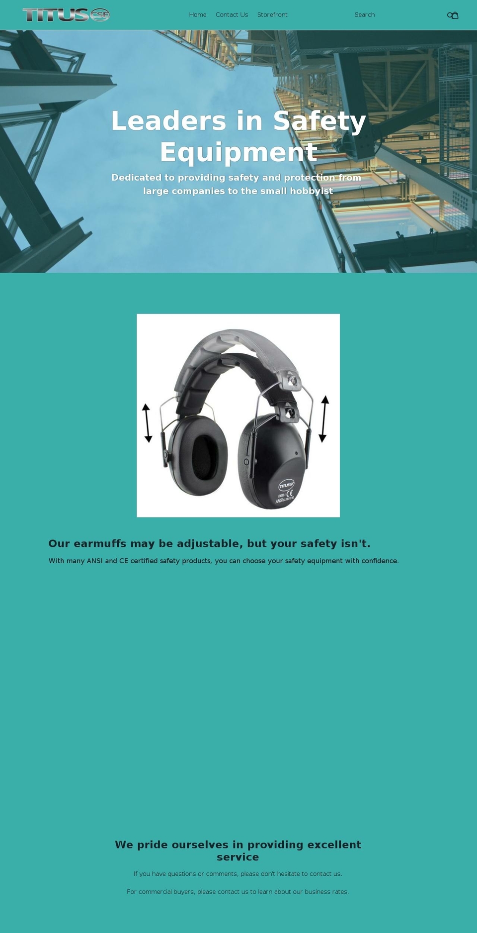 tituscse.com — Shopify storefront screenshot