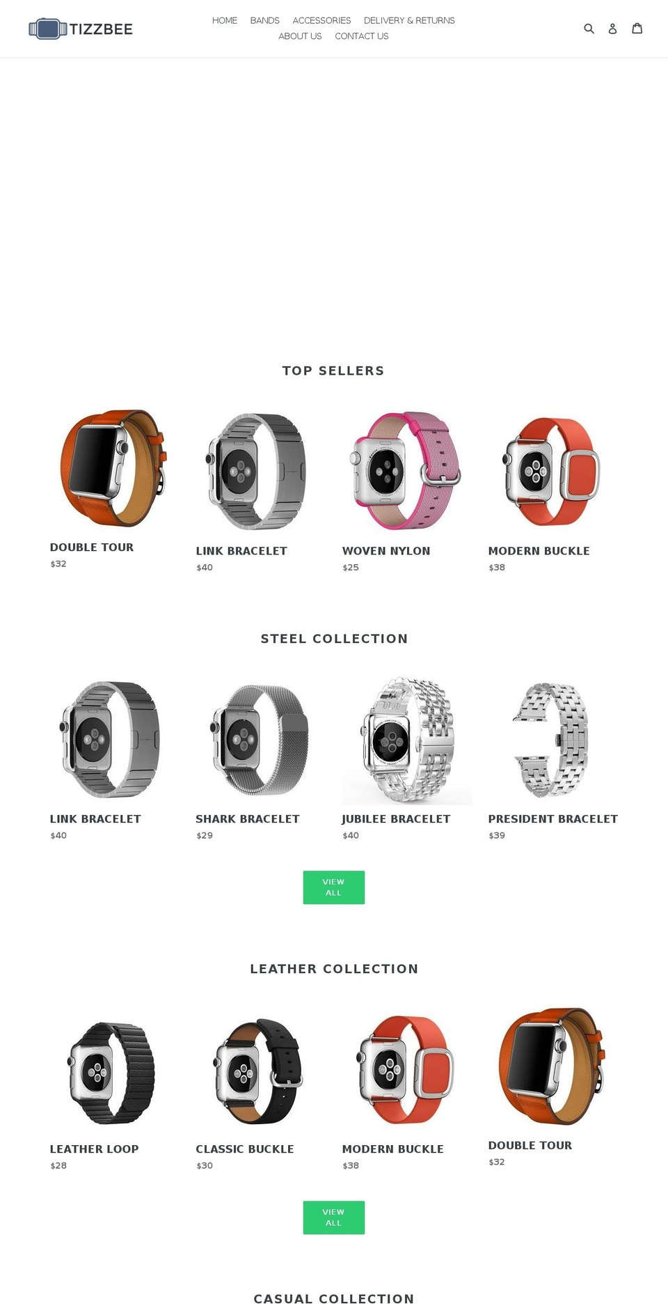 tizzbee.com shopify website screenshot