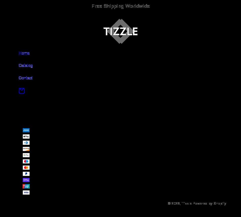 tizzle.uk shopify website screenshot