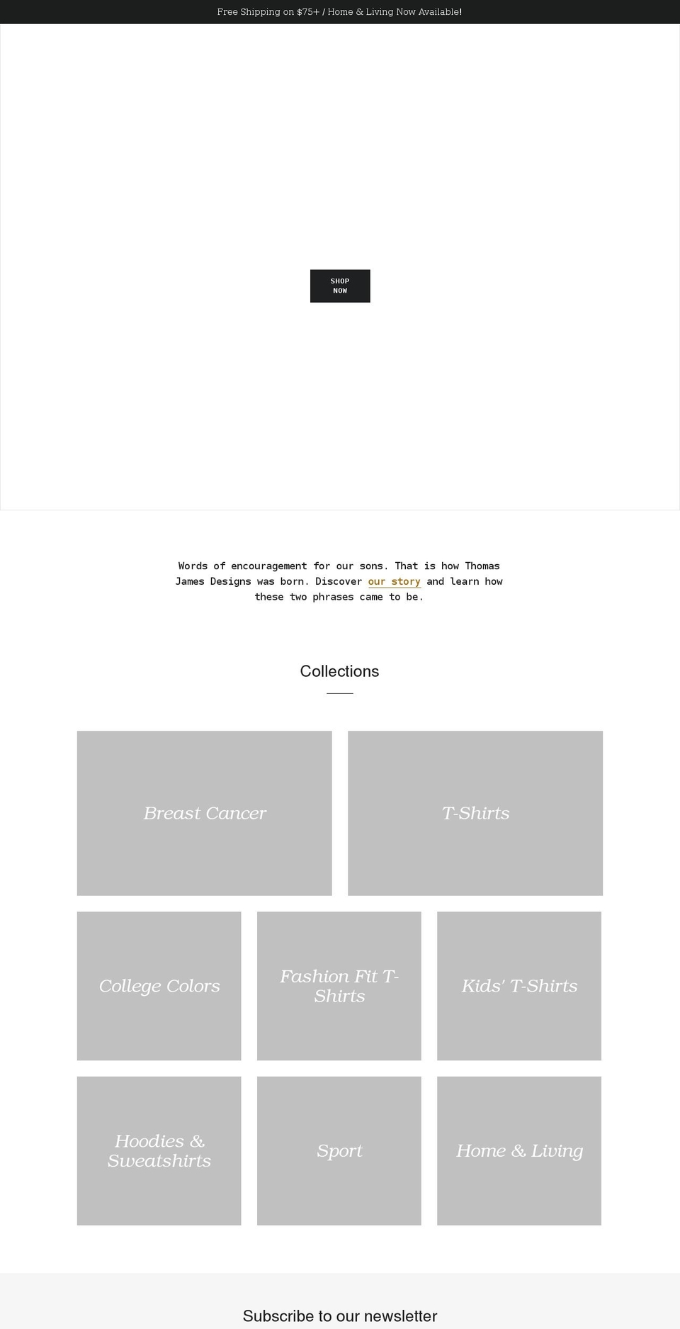 tjdesigns.org shopify website screenshot