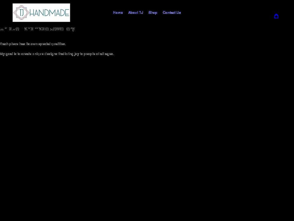 tjhandmade.com.au shopify website screenshot
