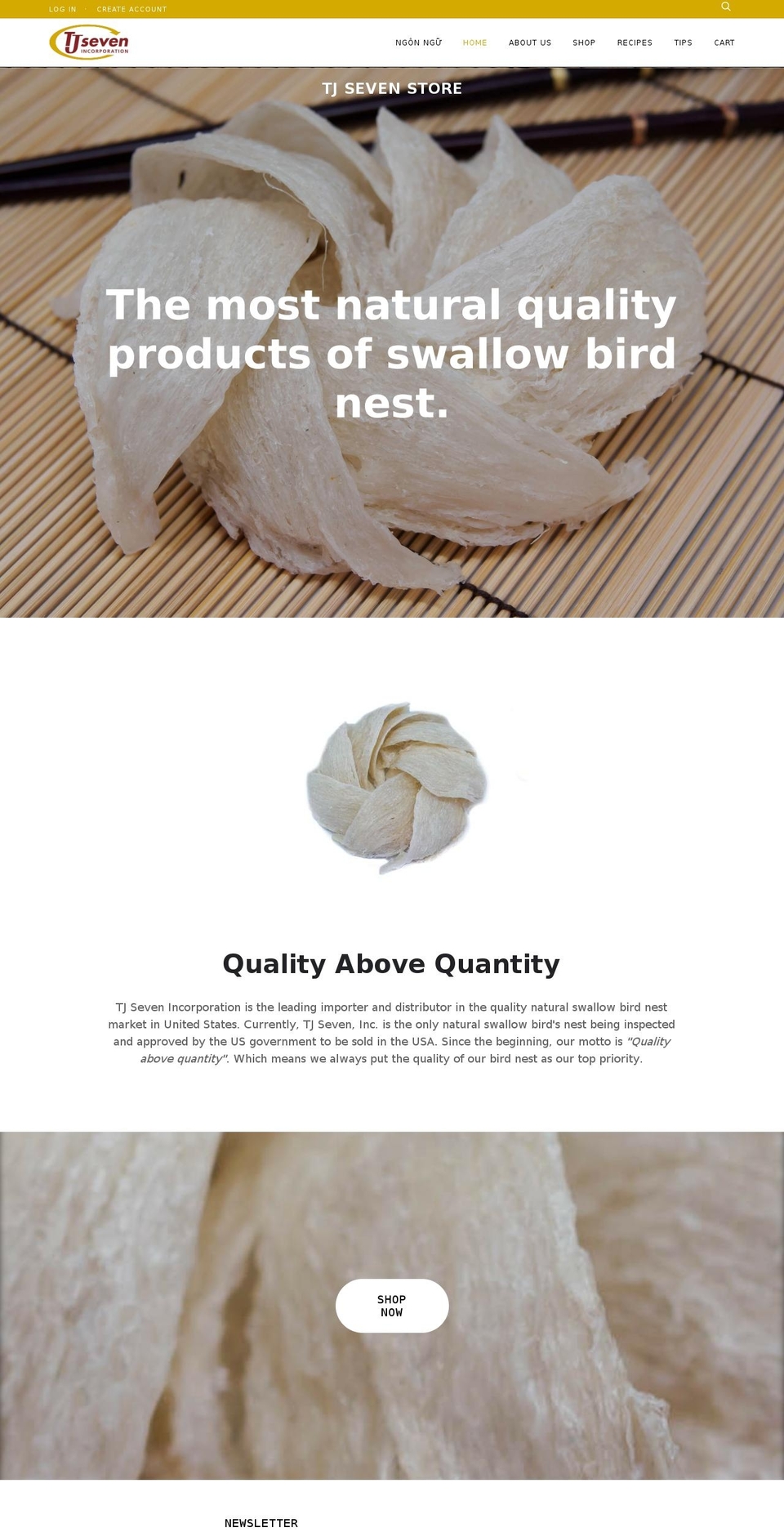 tjsevenstore.com shopify website screenshot