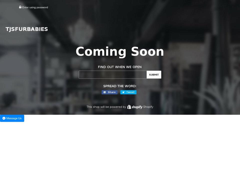 tjsfurbabies.com — Shopify storefront screenshot
