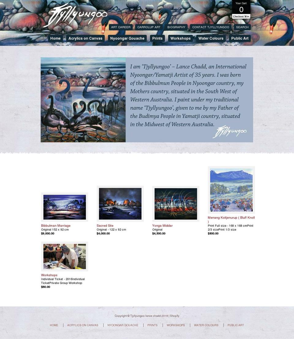 tjyllyungoo.com.au shopify website screenshot