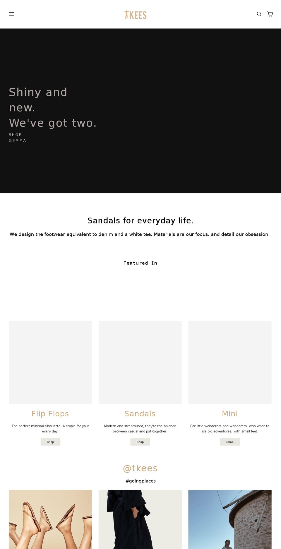 tkees.co shopify website screenshot