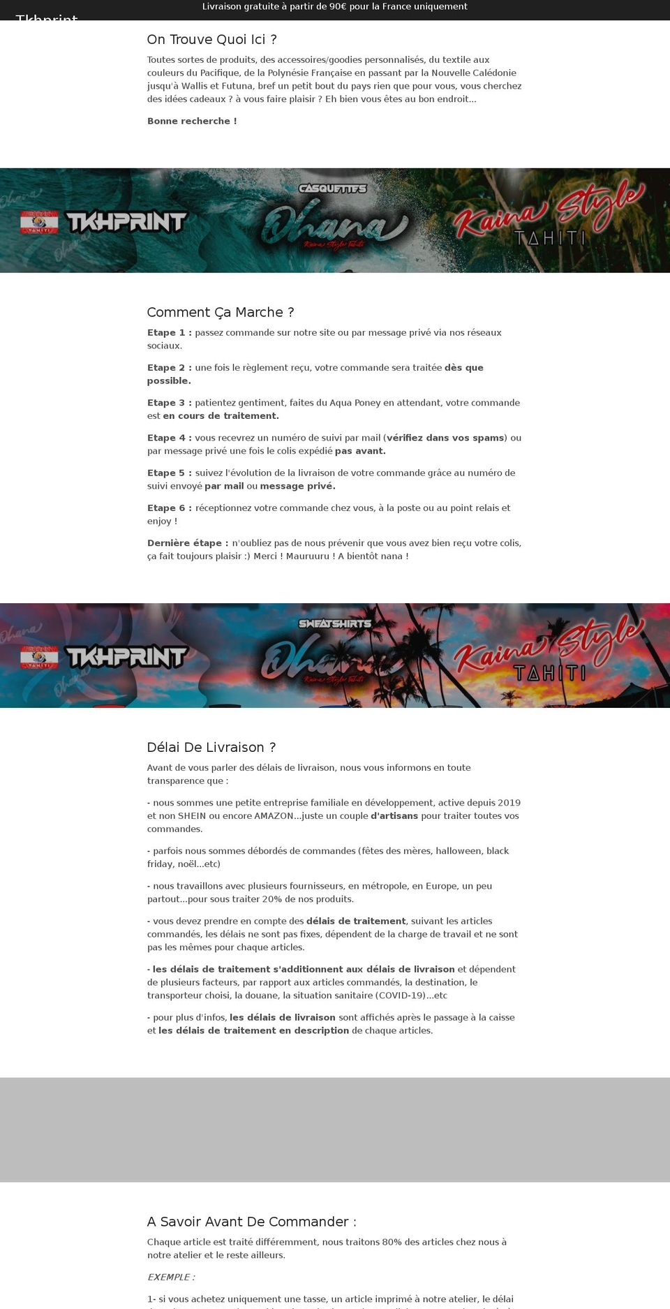 tkhprint.com shopify website screenshot