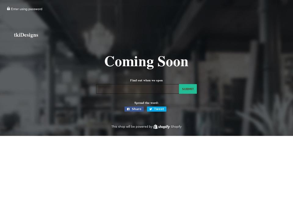 tkidesignsjewelry.com shopify website screenshot