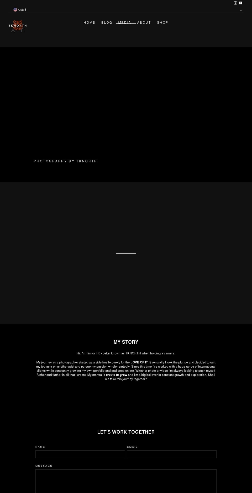 tknorth.com shopify website screenshot