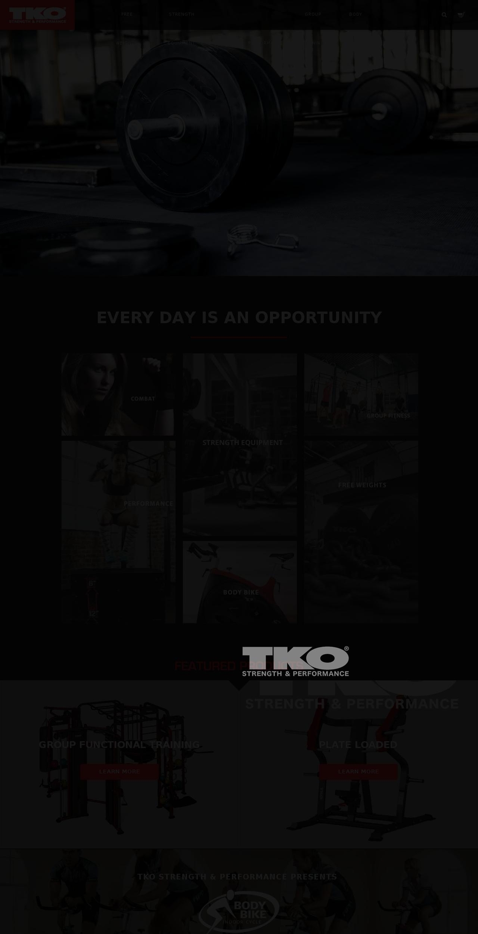 tko-sports Shopify theme site example tko.com