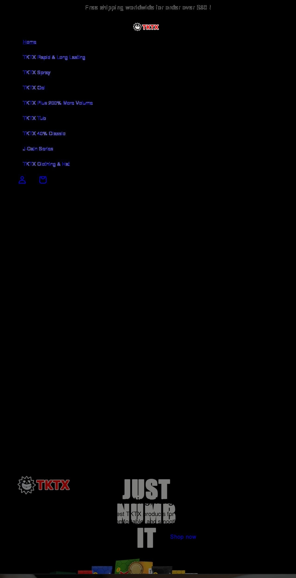 tktxlab.com shopify website screenshot