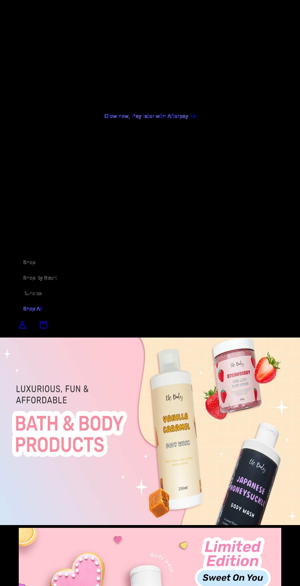 tlcbody.com.au shopify website screenshot