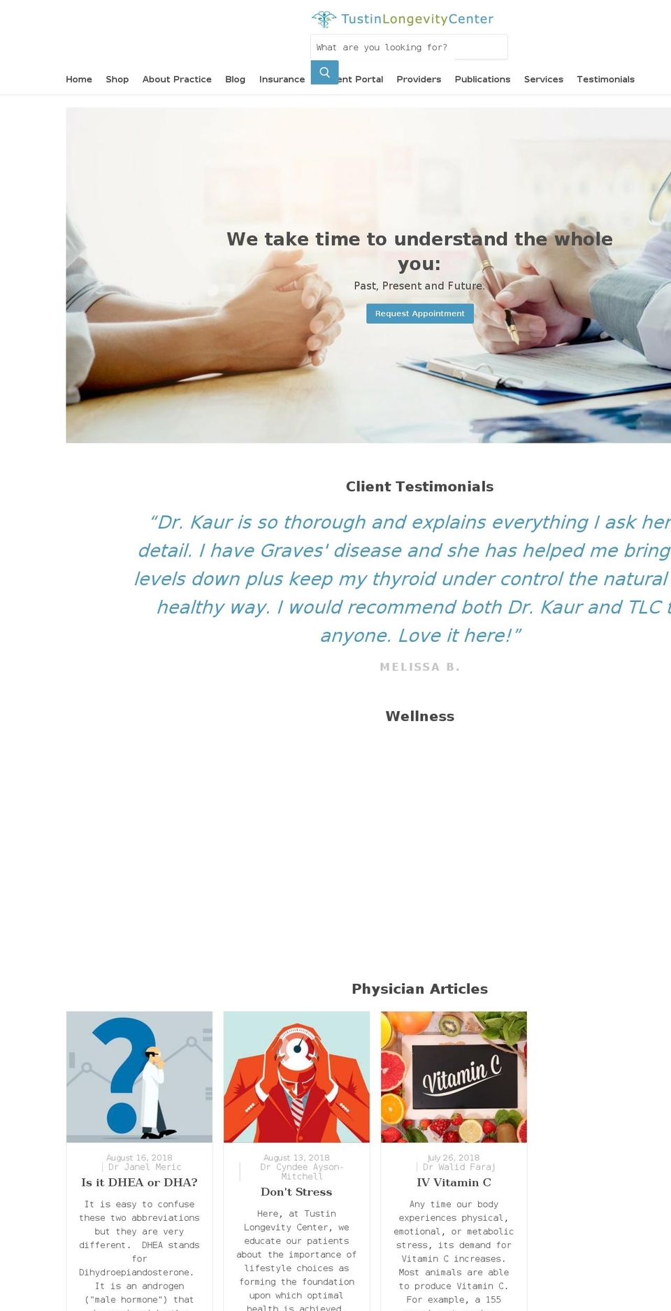 tlcdoctors.com shopify website screenshot