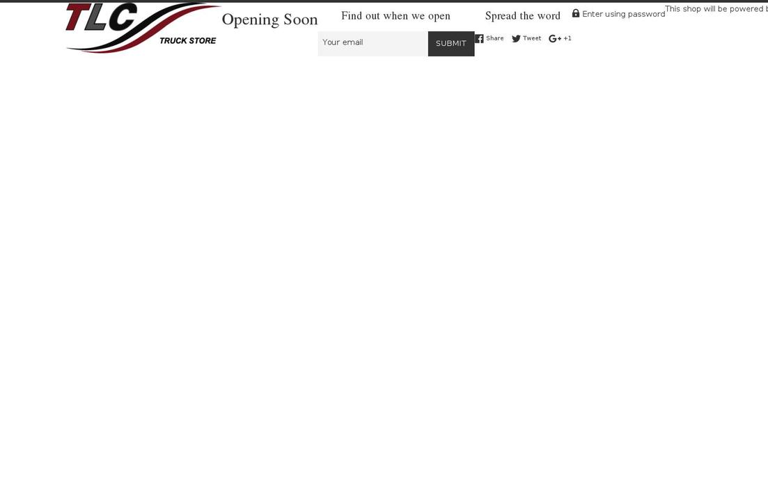 tlctruckstore.com shopify website screenshot