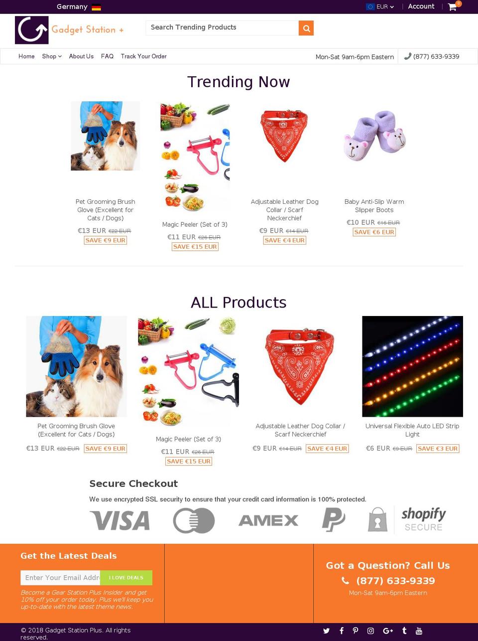 tldgears.com — Shopify storefront screenshot