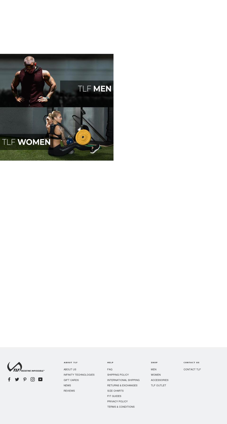 tlfhardcore.com shopify website screenshot