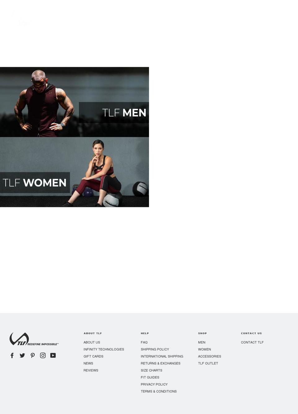 tlftriathlete.com — Shopify storefront screenshot