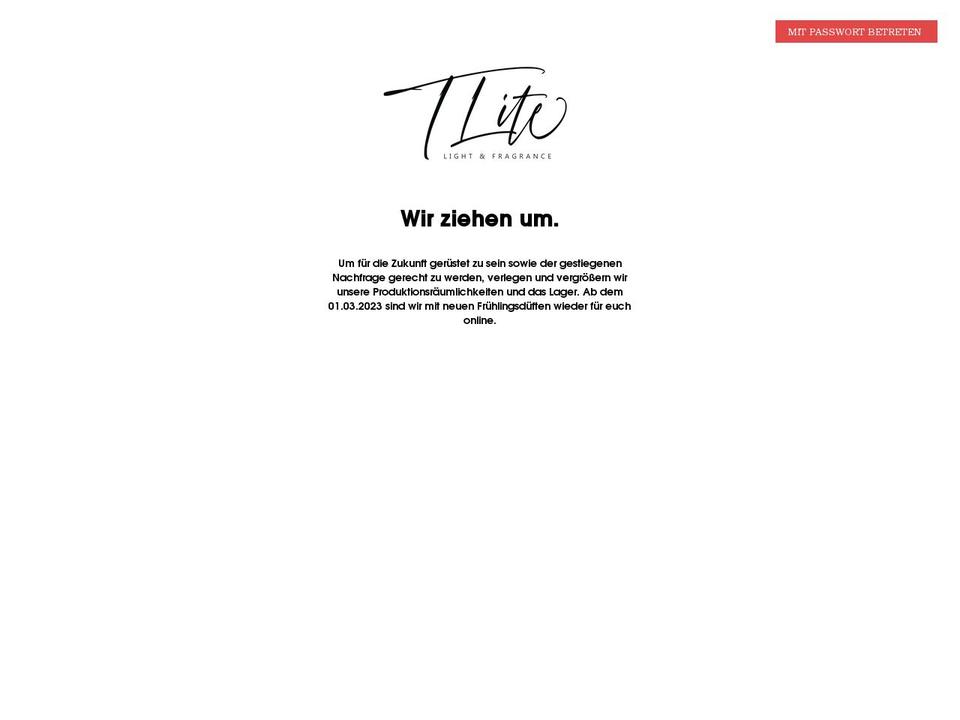 tlite.de shopify website screenshot