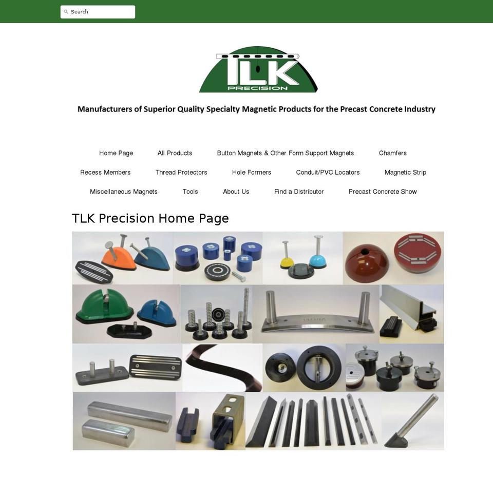 tlk-precision.com shopify website screenshot