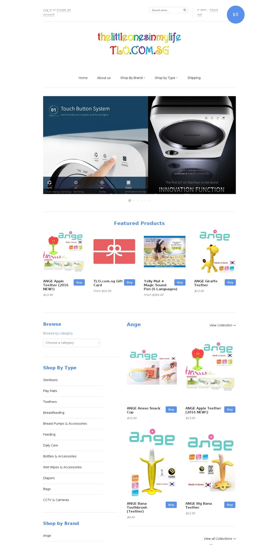 tlo.com.sg shopify website screenshot
