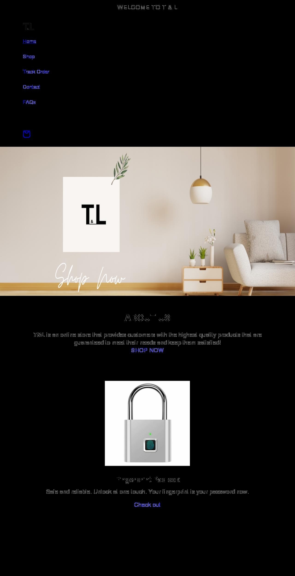 tlonlinestore.com shopify website screenshot