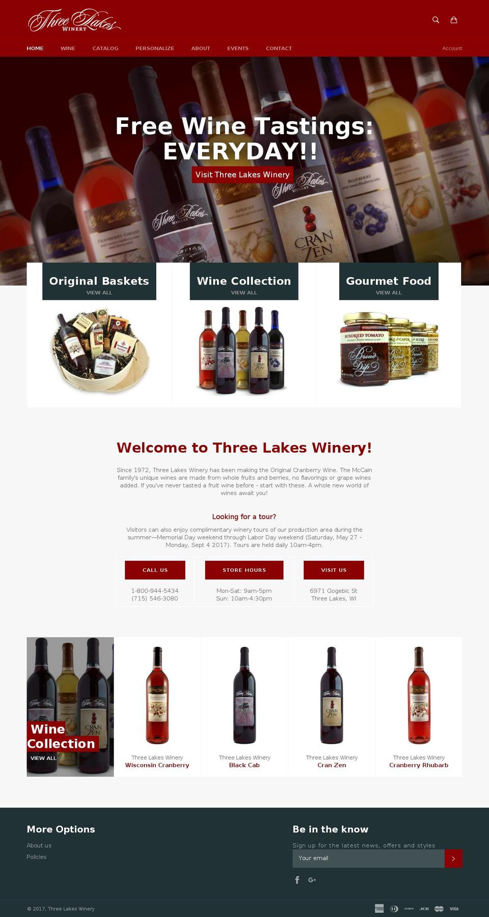 tlwinery.com shopify website screenshot