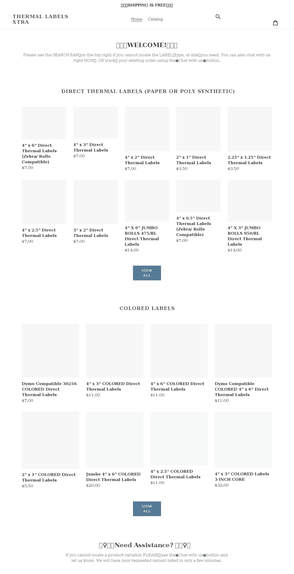 tlxlabels.com shopify website screenshot