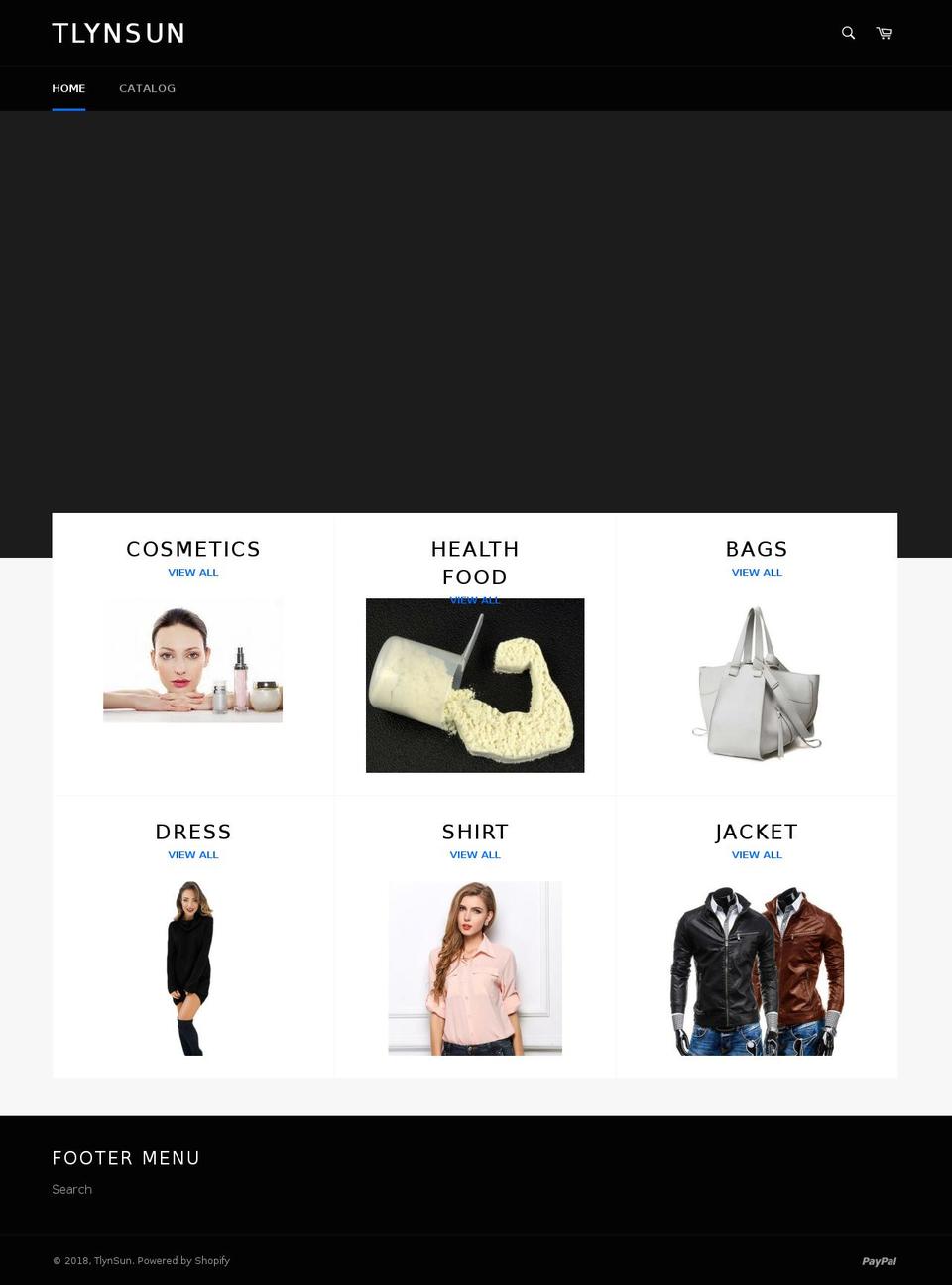 tlynsun.com — Shopify storefront screenshot