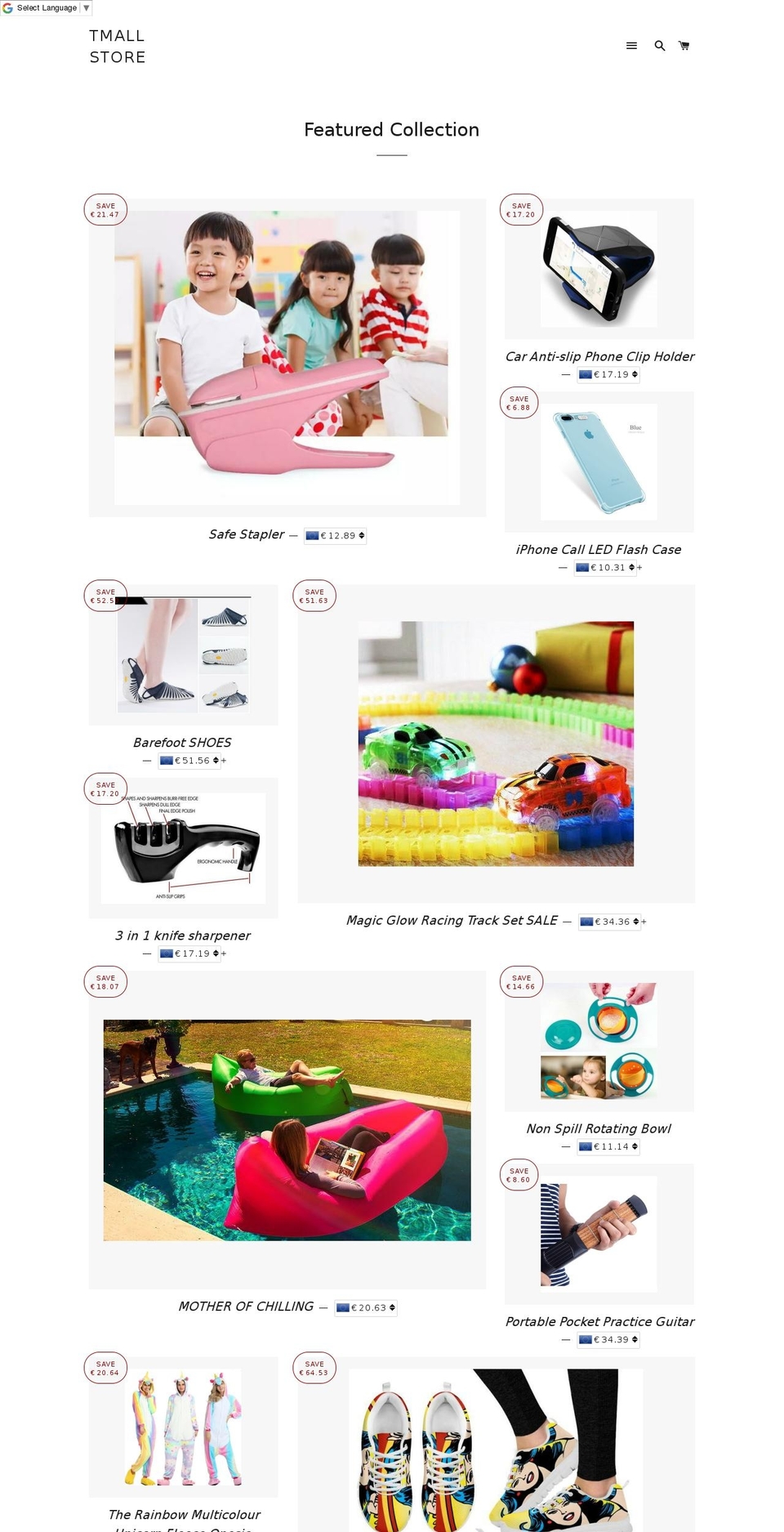 tmallstores.com shopify website screenshot