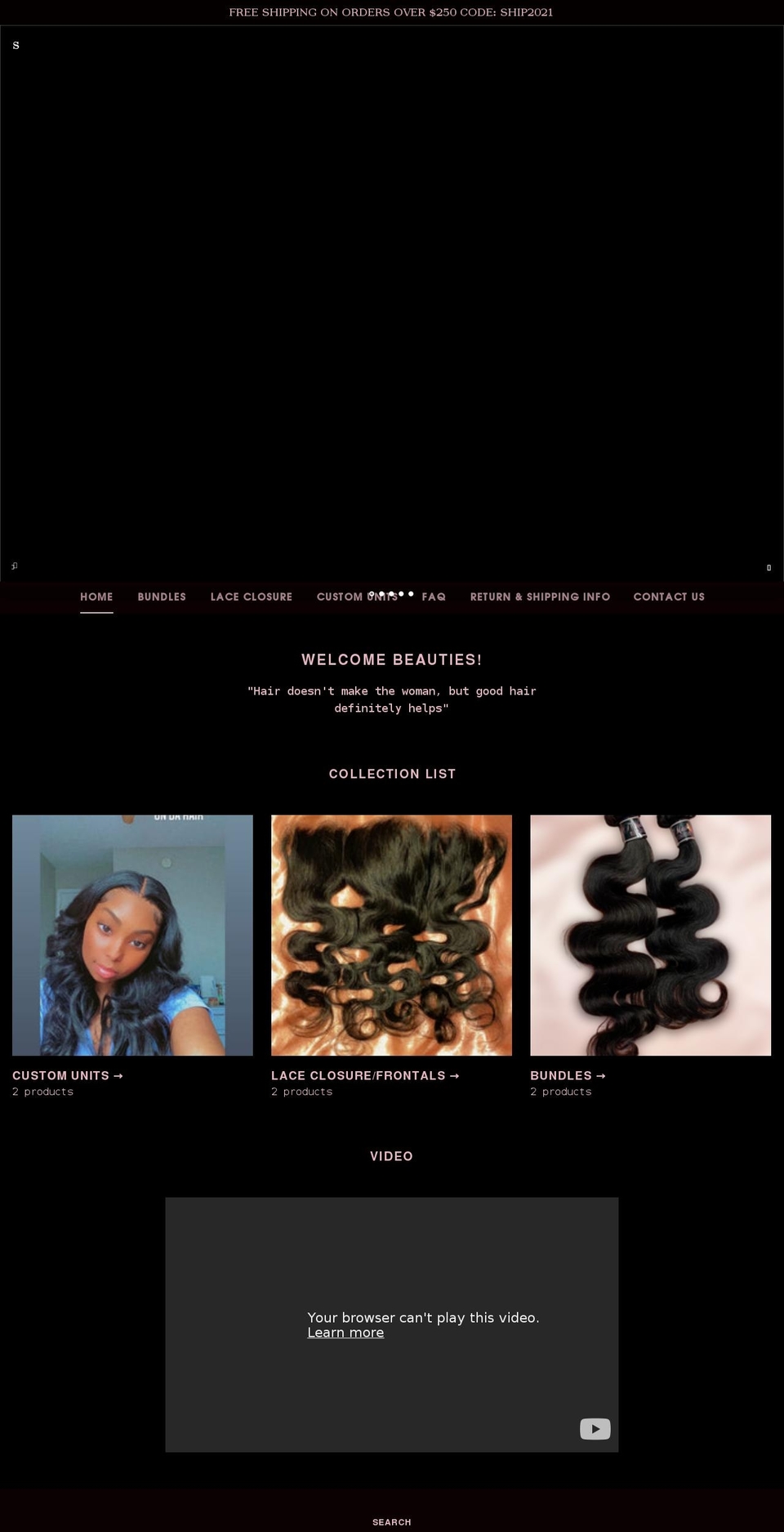 tmaricollection.com shopify website screenshot