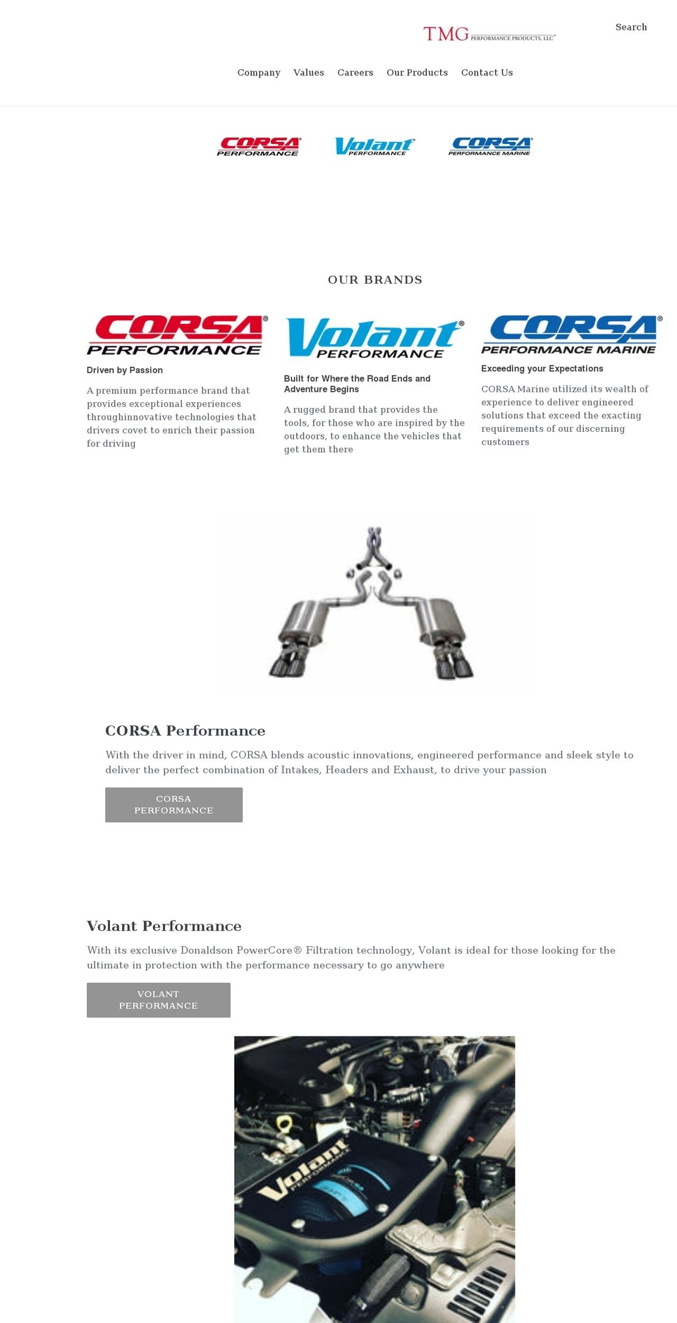 tmgperformance.com shopify website screenshot