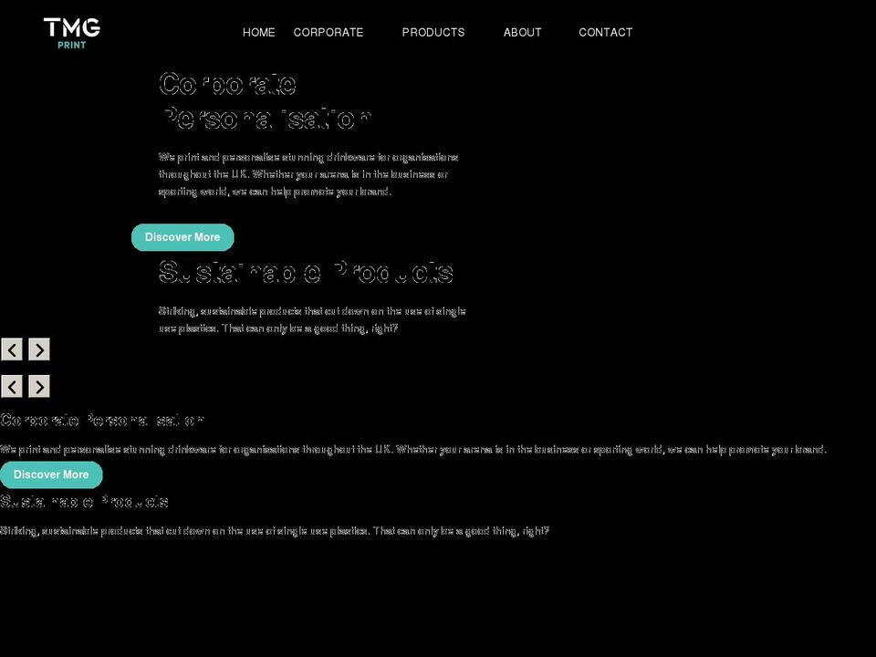 tmgprint.co.uk shopify website screenshot