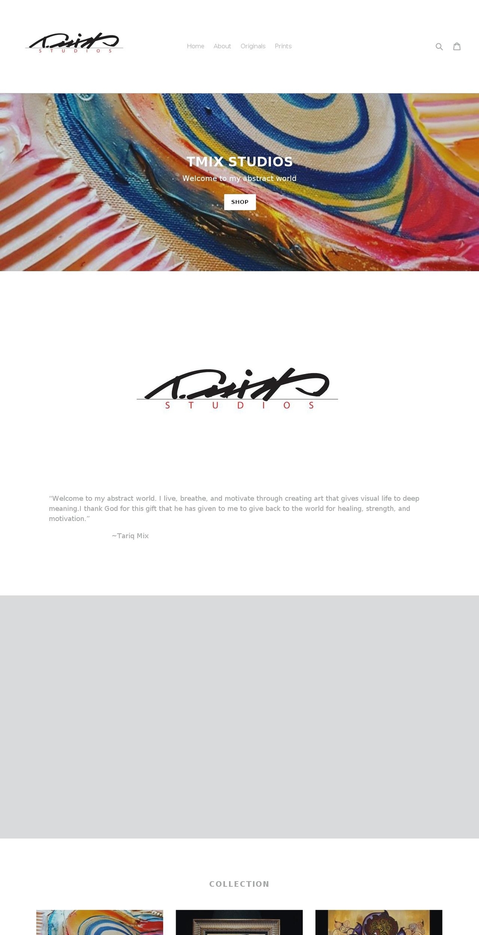 tmixstudios.com shopify website screenshot