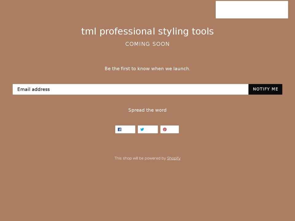tmlprofessional.com — Shopify storefront screenshot