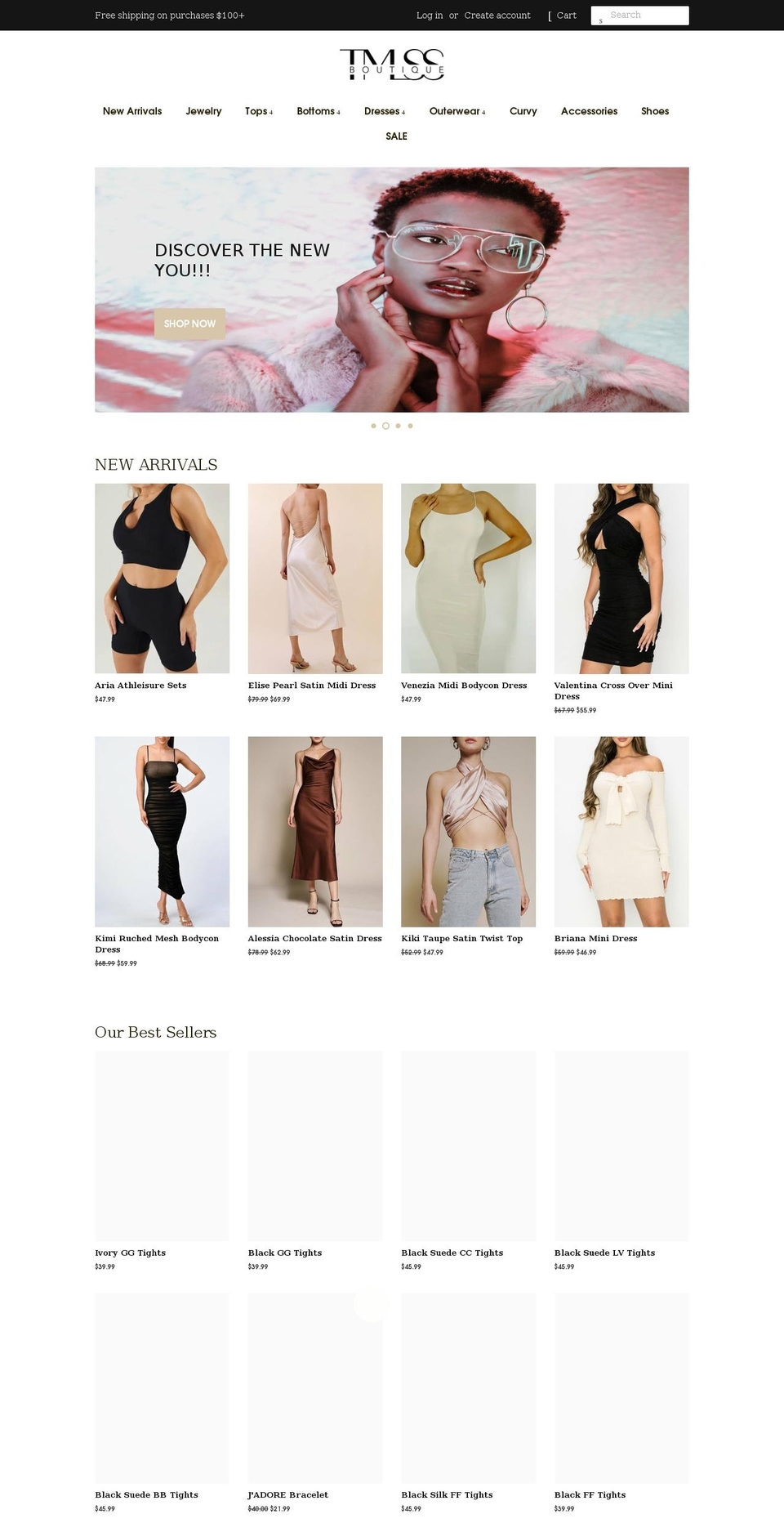 tmlssboutique.com shopify website screenshot