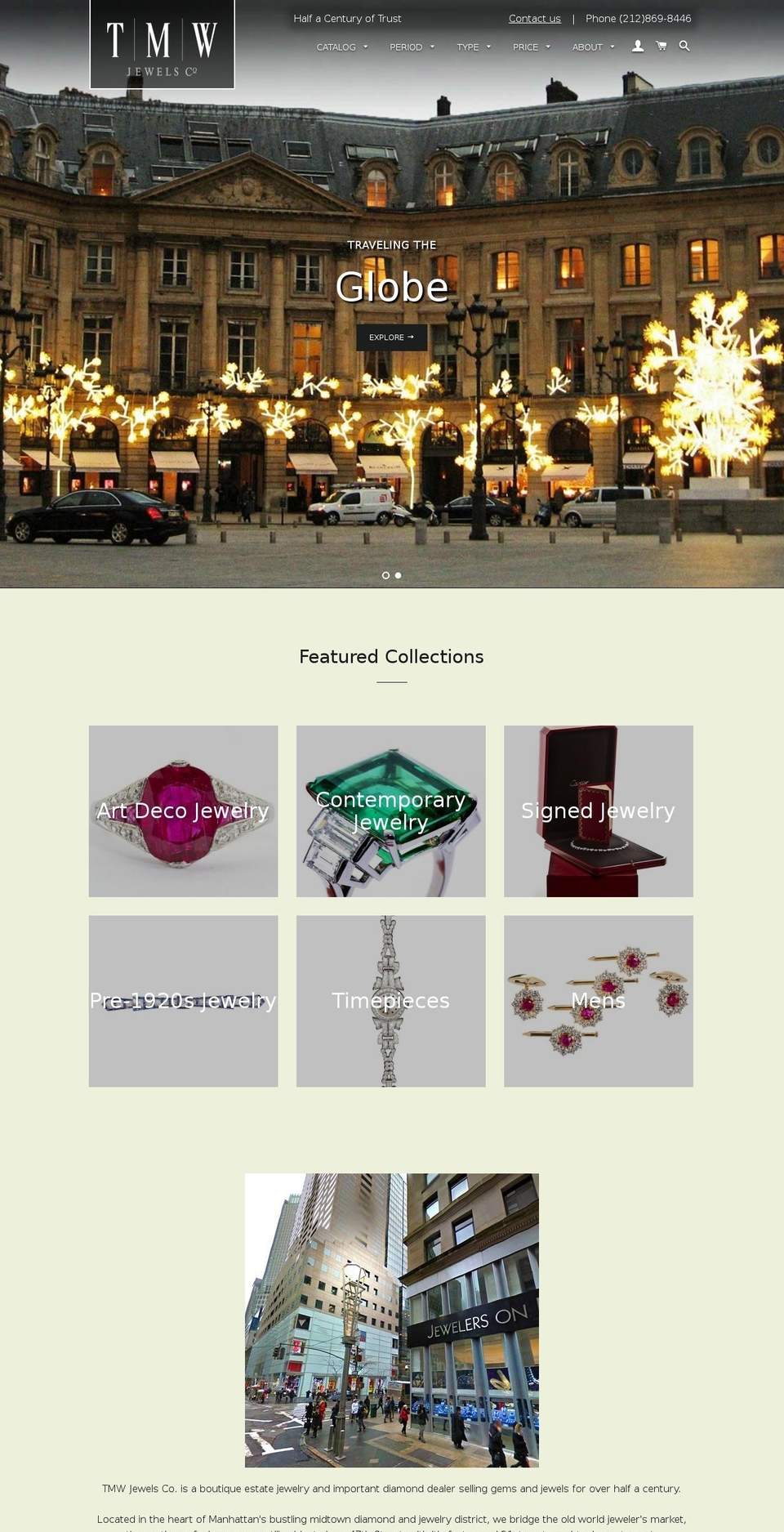 tmwjewels.com shopify website screenshot