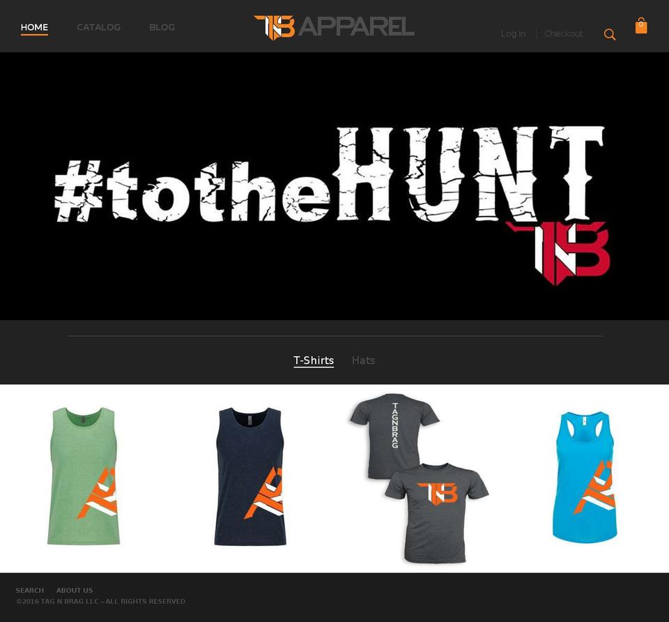 tnbapparel.com shopify website screenshot