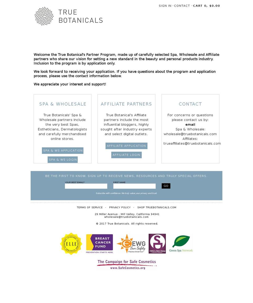 tnbotanicalspartners.com shopify website screenshot